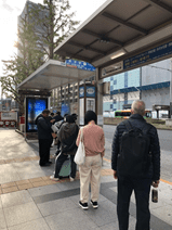 東京駅から犬吠埼への高速バス乗り場