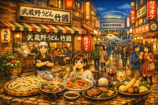 所沢プロペ通り武蔵野うどん「竹國」